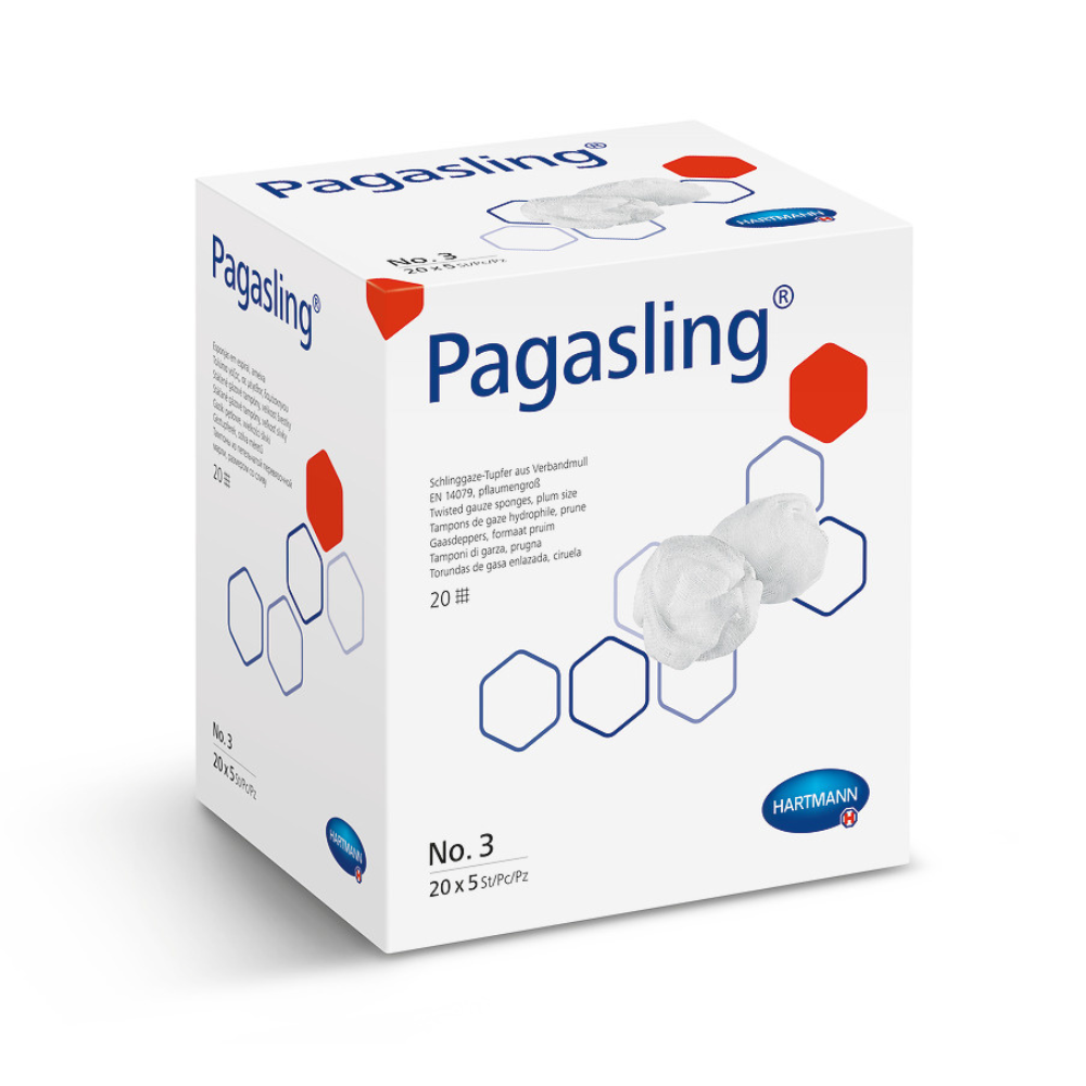 Pagasling Schlinggazetupfer Gr3 (2x500 Stk)