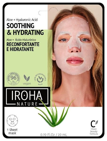 IROHA Maske Aloe/Green Tea/Ginseng (1 Stk)