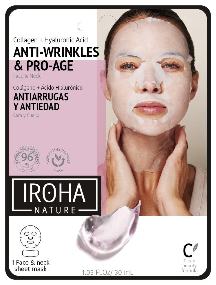 IROHA Cotton Face Neck Mask A Age (1 Stk)