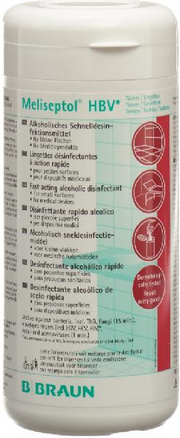 BRAUN MELISEPTOL HBV Tücher Flächendesinfektion Spenderbox (100 Stk)