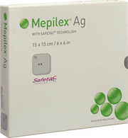 Mepilex Ag Schaumverband 15x15cm (5 Stk)