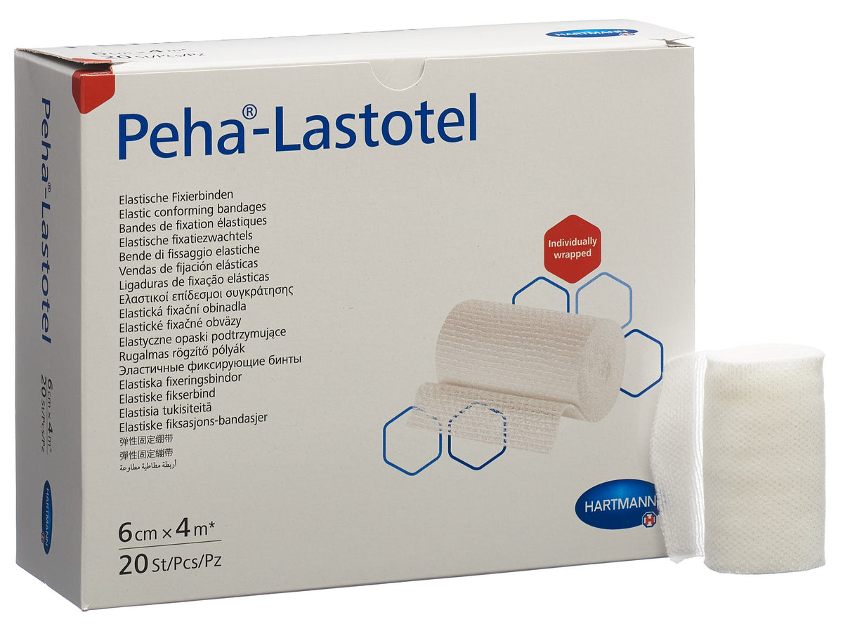 Peha-Lastotel Fixierbinden 6cmx4m (20 Stk)