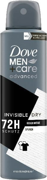 Dove Deo Aerosol Spray Men Advanced Invisible Dry (150ml)