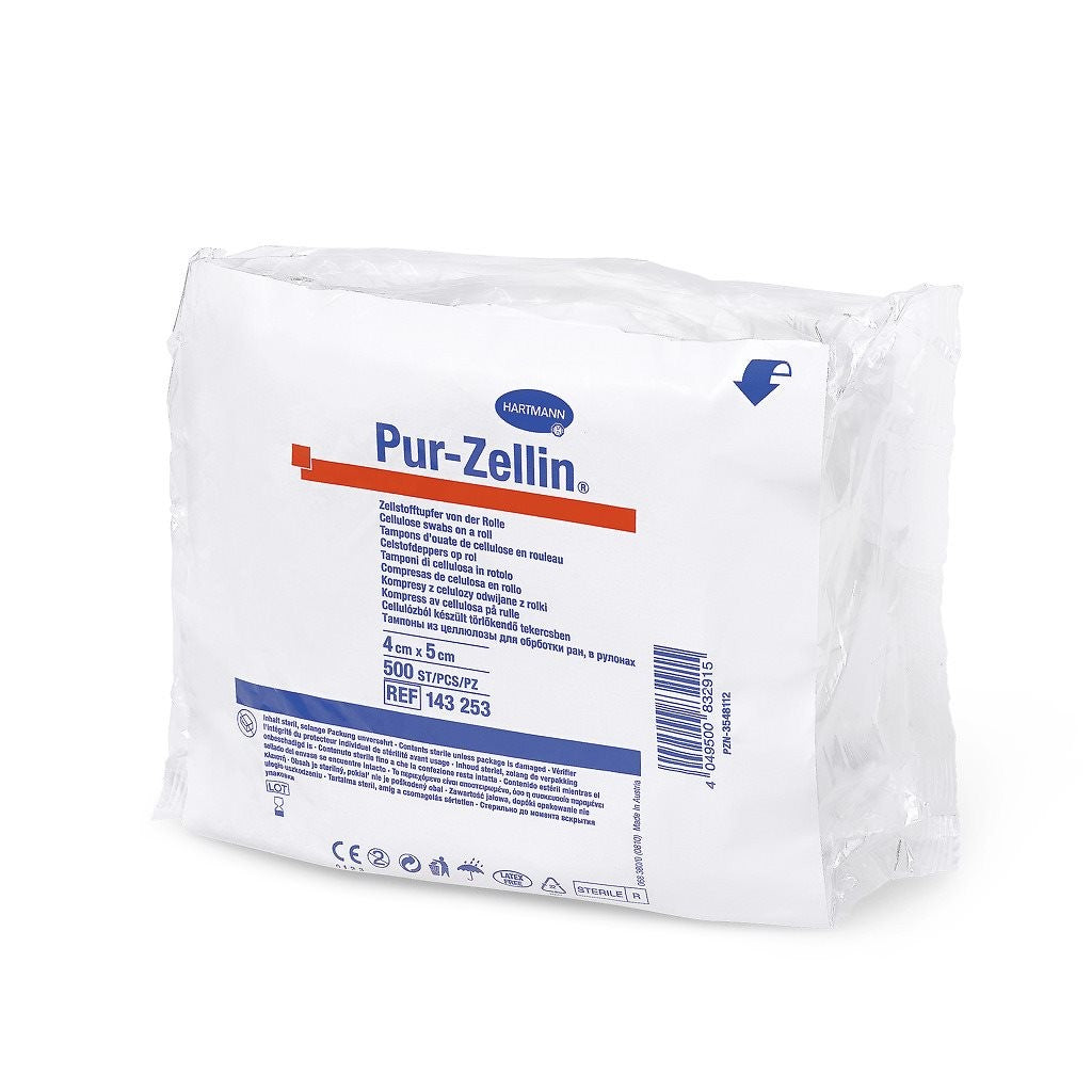 Pur-Zellin Tuper 4x5cm unsteril (500 Stk)