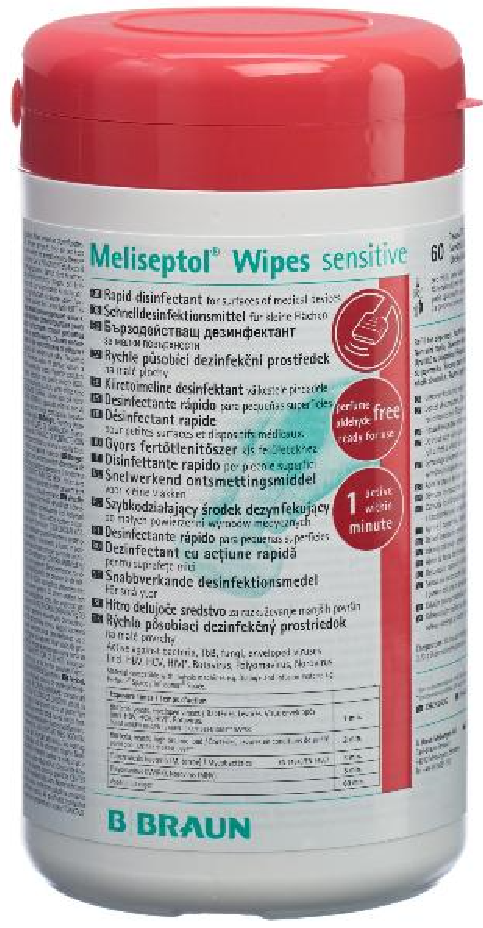 BRAUN MELISEPTOL Wipes sensitive Dose (1 Stk)