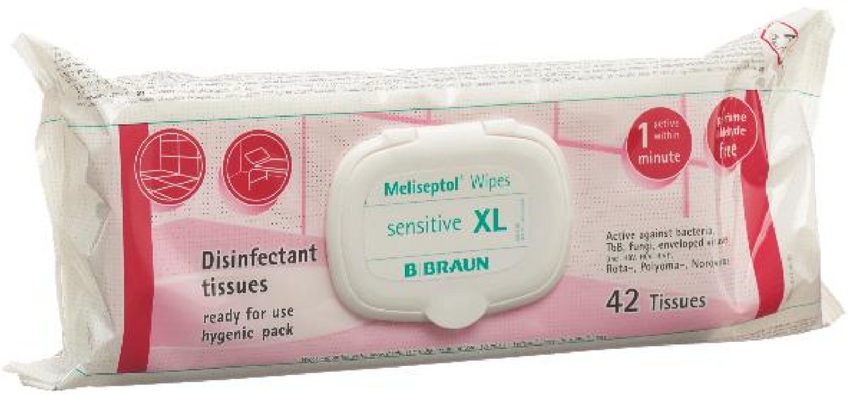 BRAUN MELISEPTOL Wipes sensitive XL Flowpack (1 Stk)