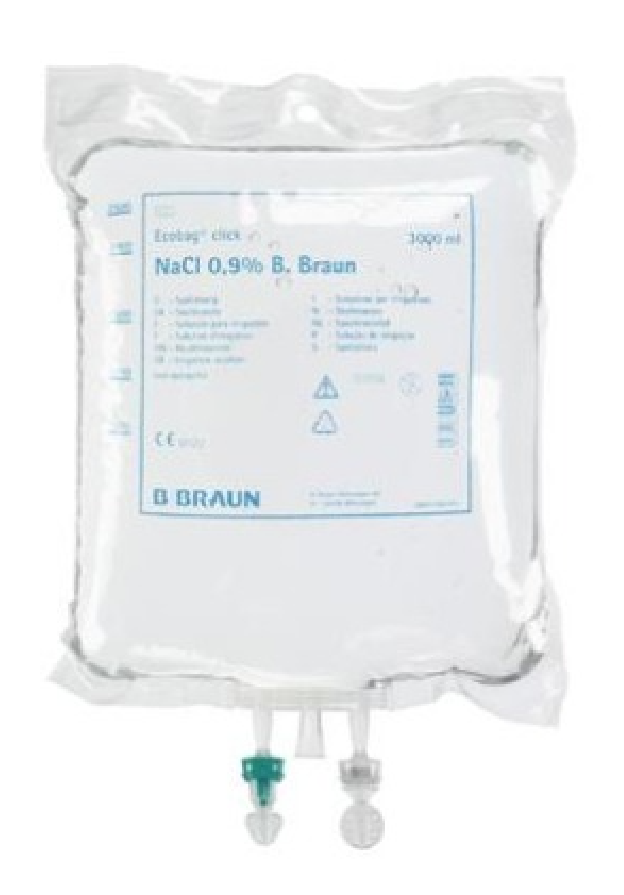 BRAUN NACL Braun Spüllösung 0.9 % 3000ml Ecobag (4 Stk)