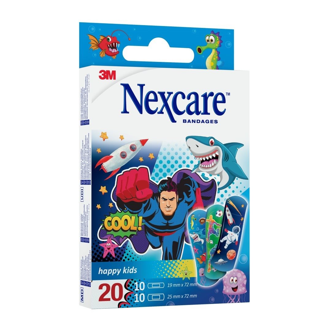 3M Nexcare Kinderpflaster Happy Kids Cool assortiert (20 Stk)