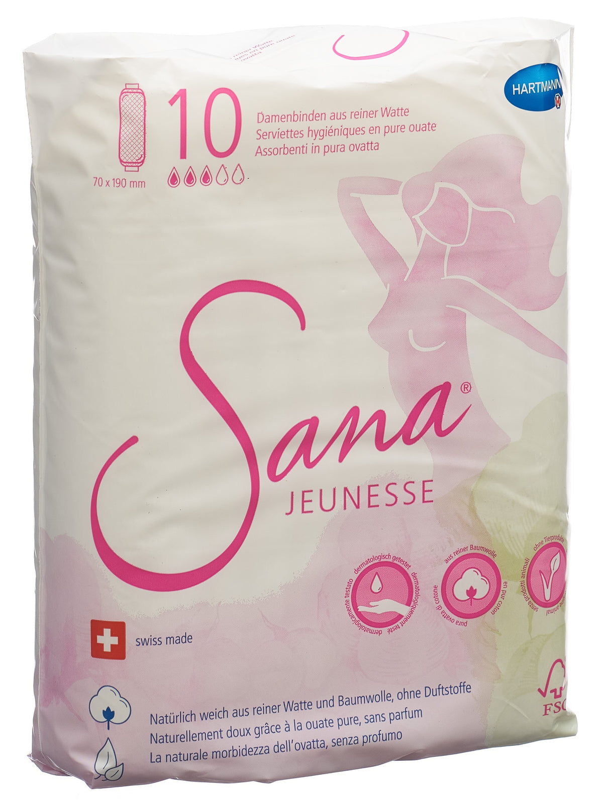 Sana Jeunesse Binden selbsthaftend (10 Stk)