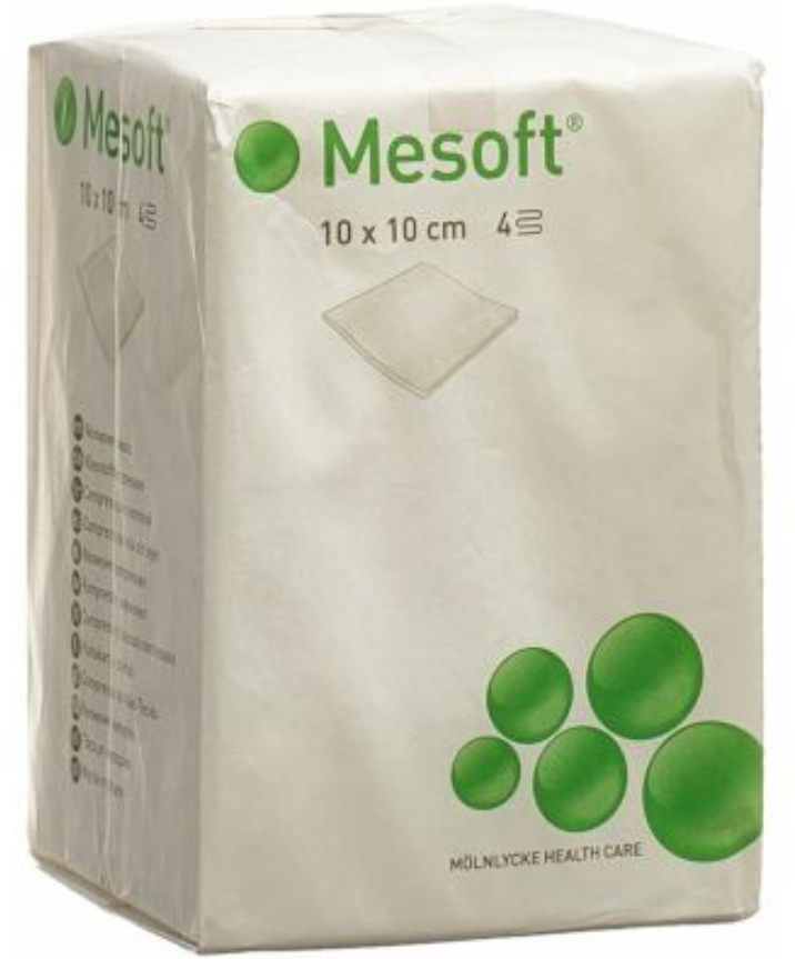 Mesoft Kompressen 10x10cm (100 Stk)