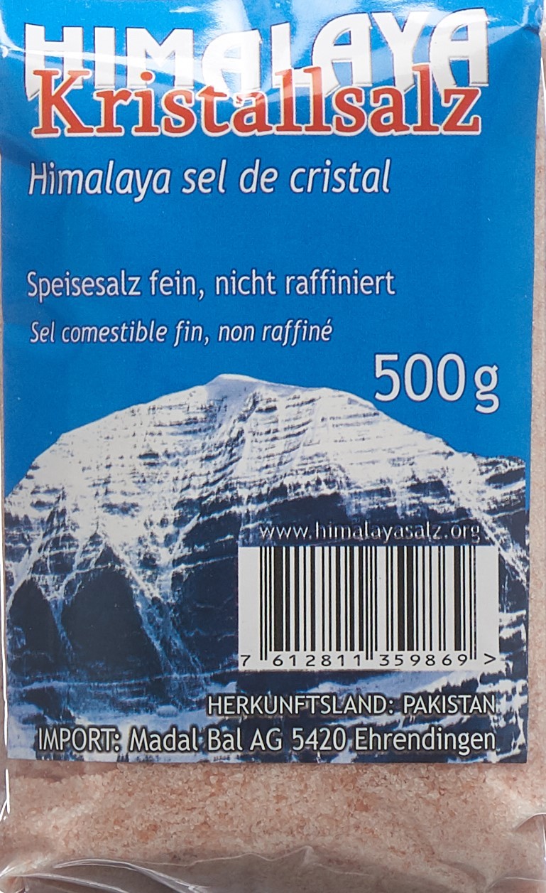 MADAL BAL Himalaya Kristallsalz fein gemahlen (500g)