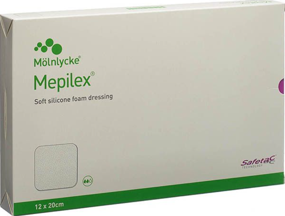 Mepilex Schaumverband Safetac 12x20cm (5 Stk)