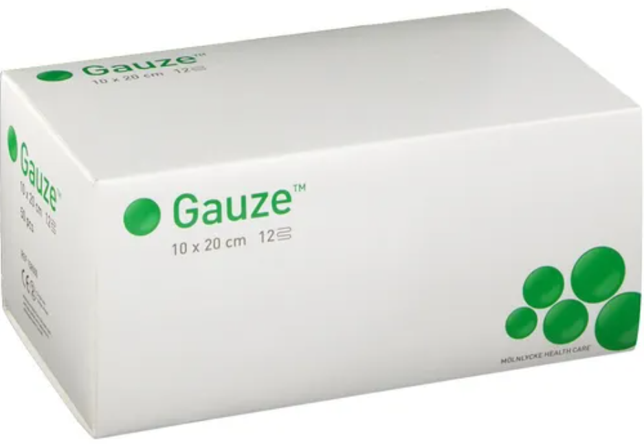 Mölnlycke Gauze Gazekompressen 10x20cm steril (50x2 Stk)