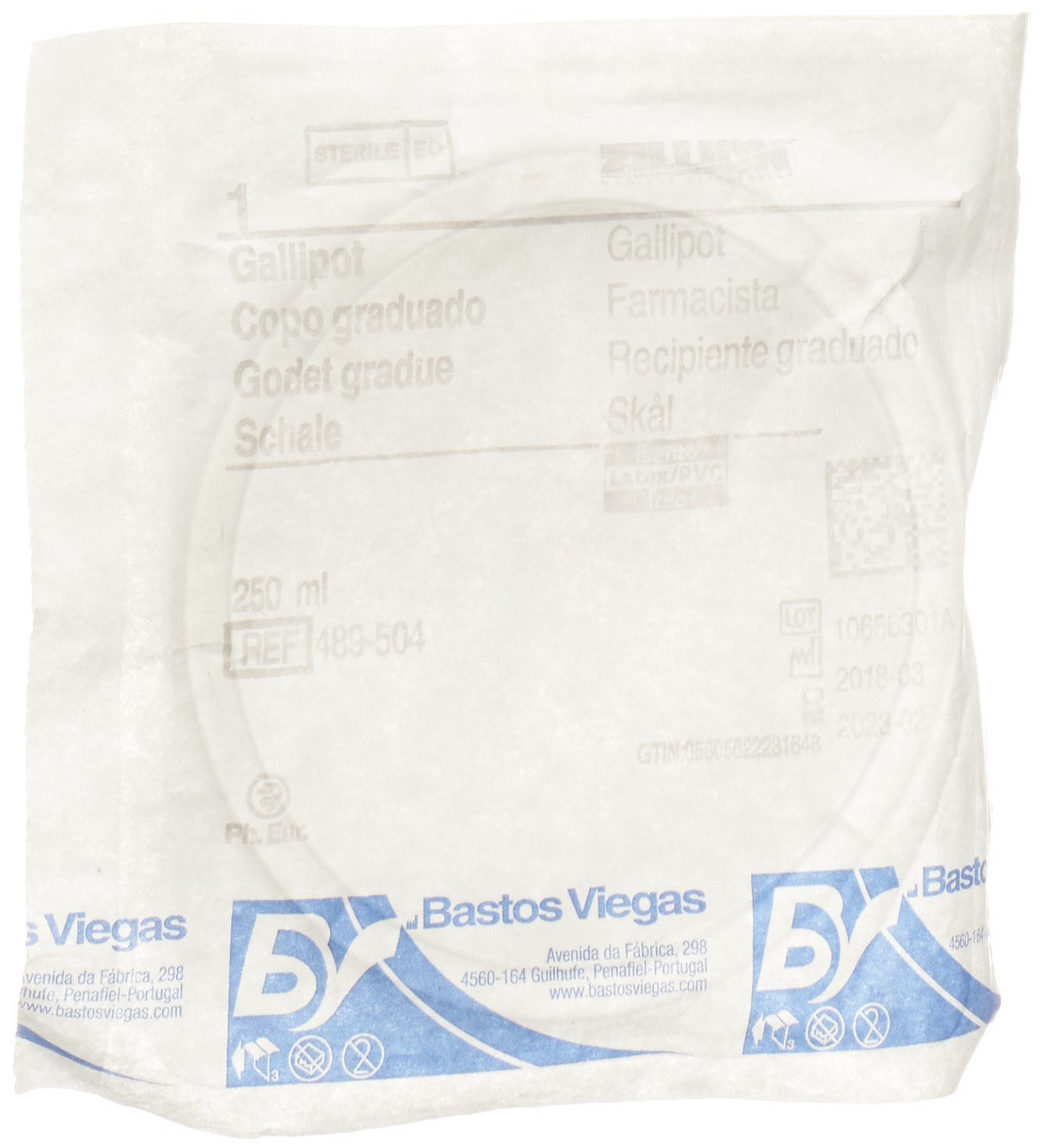 BASTOS Einweg Schale 250ml Plastik steril (1 Stk)