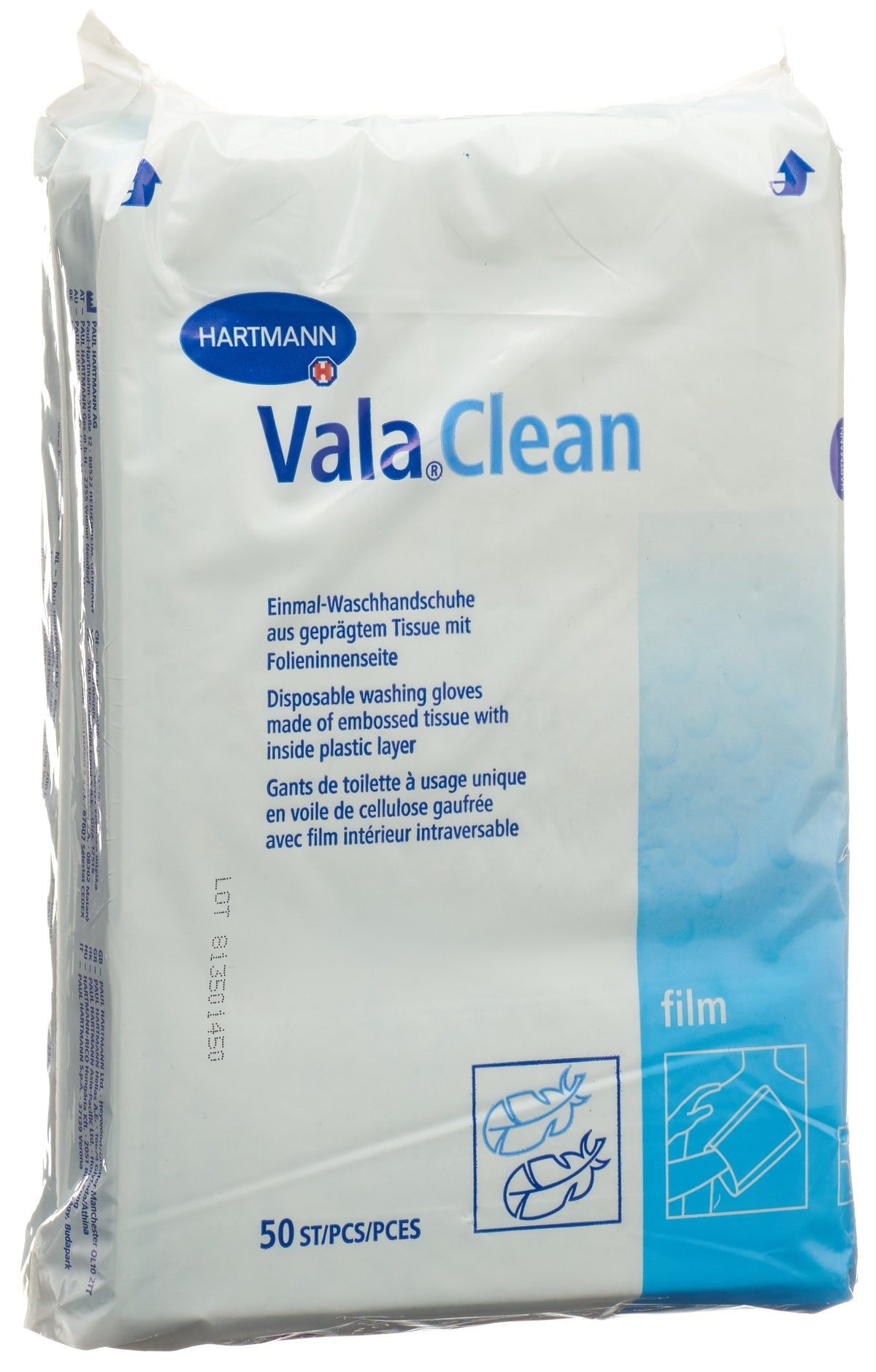 Vala Clean Film Einmal Waschhandschuh  (50 Stk)