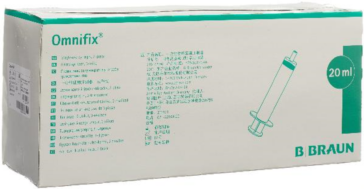 BRAUN OMNIFIX Spritze 20ml Luer latexfrei (100 Stk)