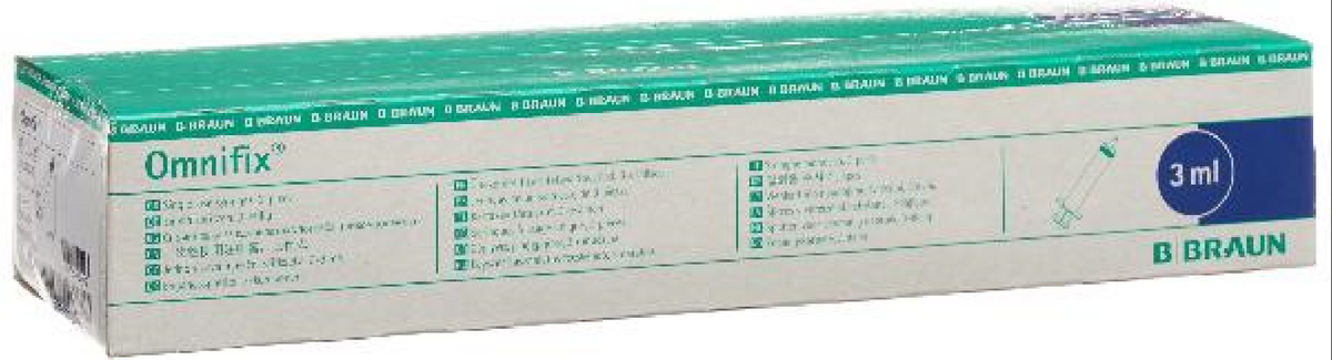 BRAUN OMNIFIX Spritze 3ml Luer latexfrei zentrisch (100 Stk)