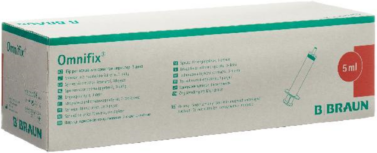 BRAUN OMNIFIX Spritze 5ml Luer Lock latexfrei (100 Stk)