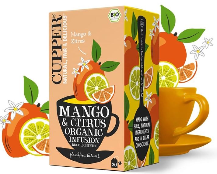 Cupper Mango & Citrus Organic Infusion Früchtetee Bio (20 Stk)