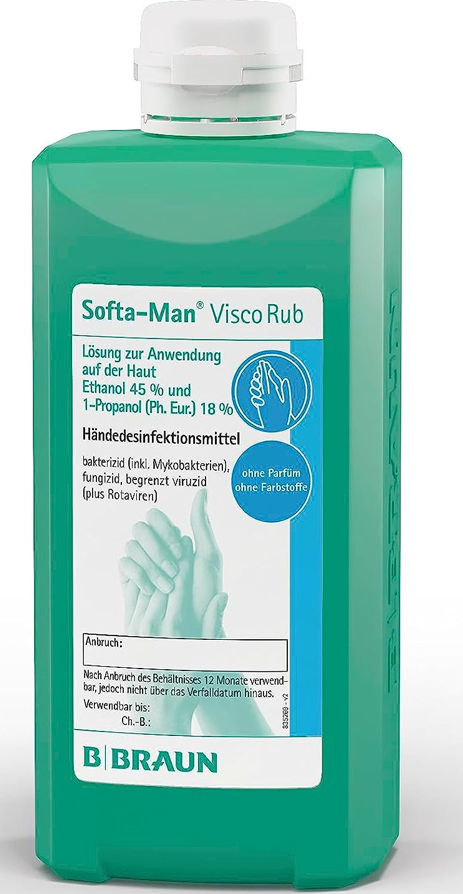 B. BRAUN Softa-Man Visco Rub Spenderflasche (500ml)
