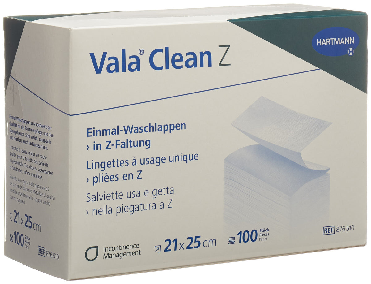 Vala Clean Z Einmal Waschlappen 20x25cm (100 Stk)