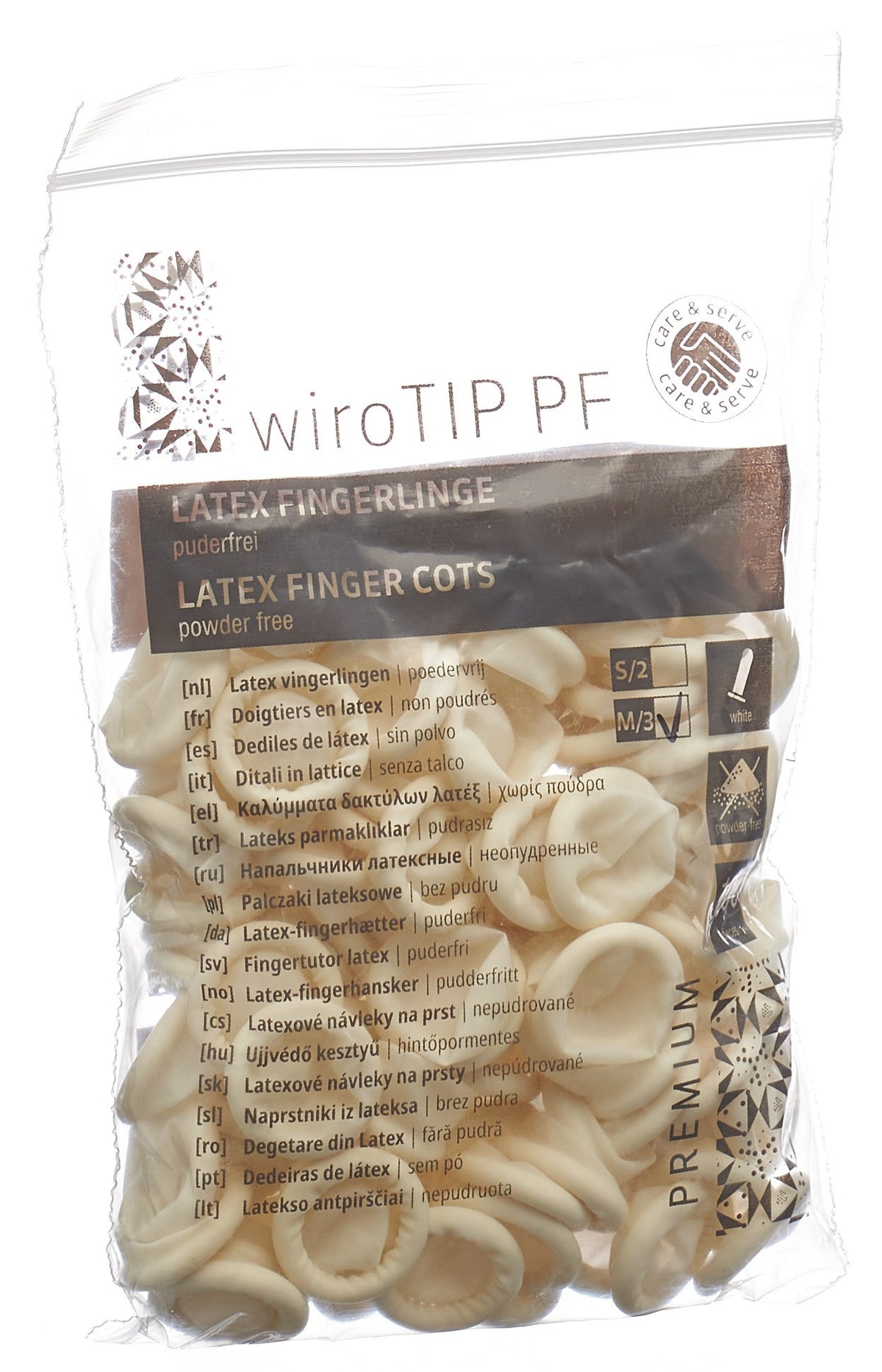GRIBI Fingerlinge Latex, Grösse M, puderfrei, unsteril (100 Stk)