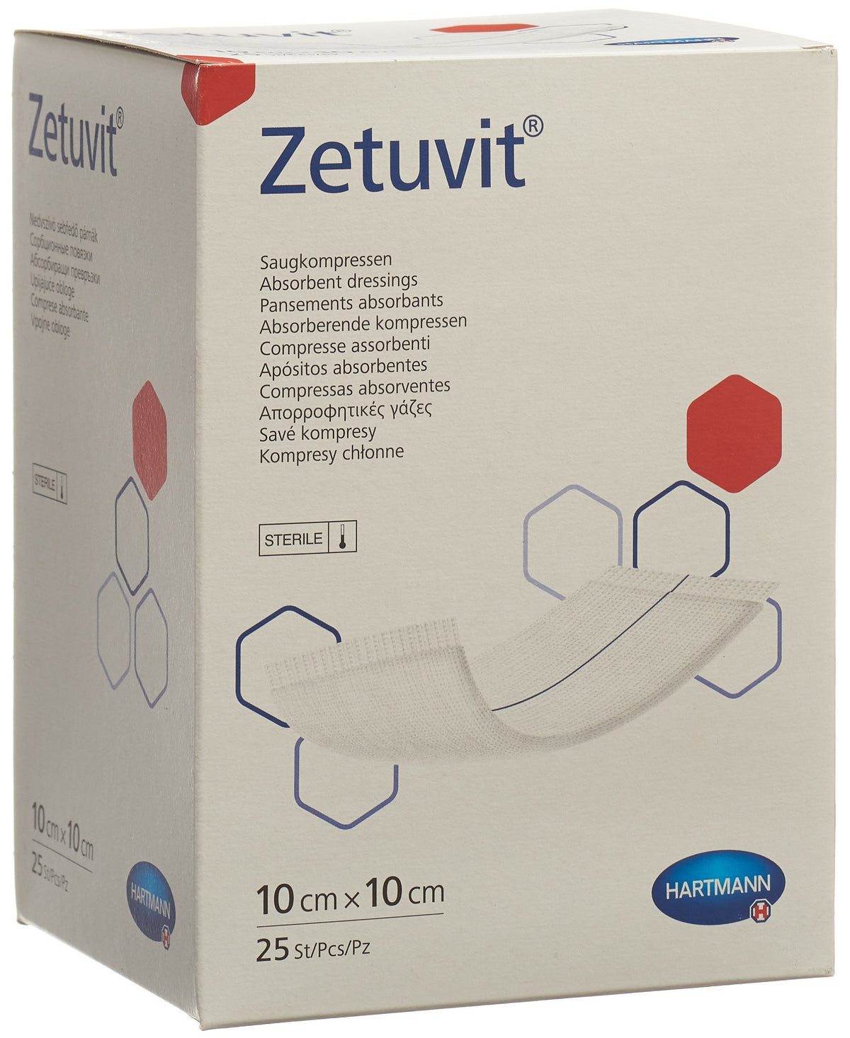 Zetuvit Absorptionsverband 10x10cm steril (25 Stk)