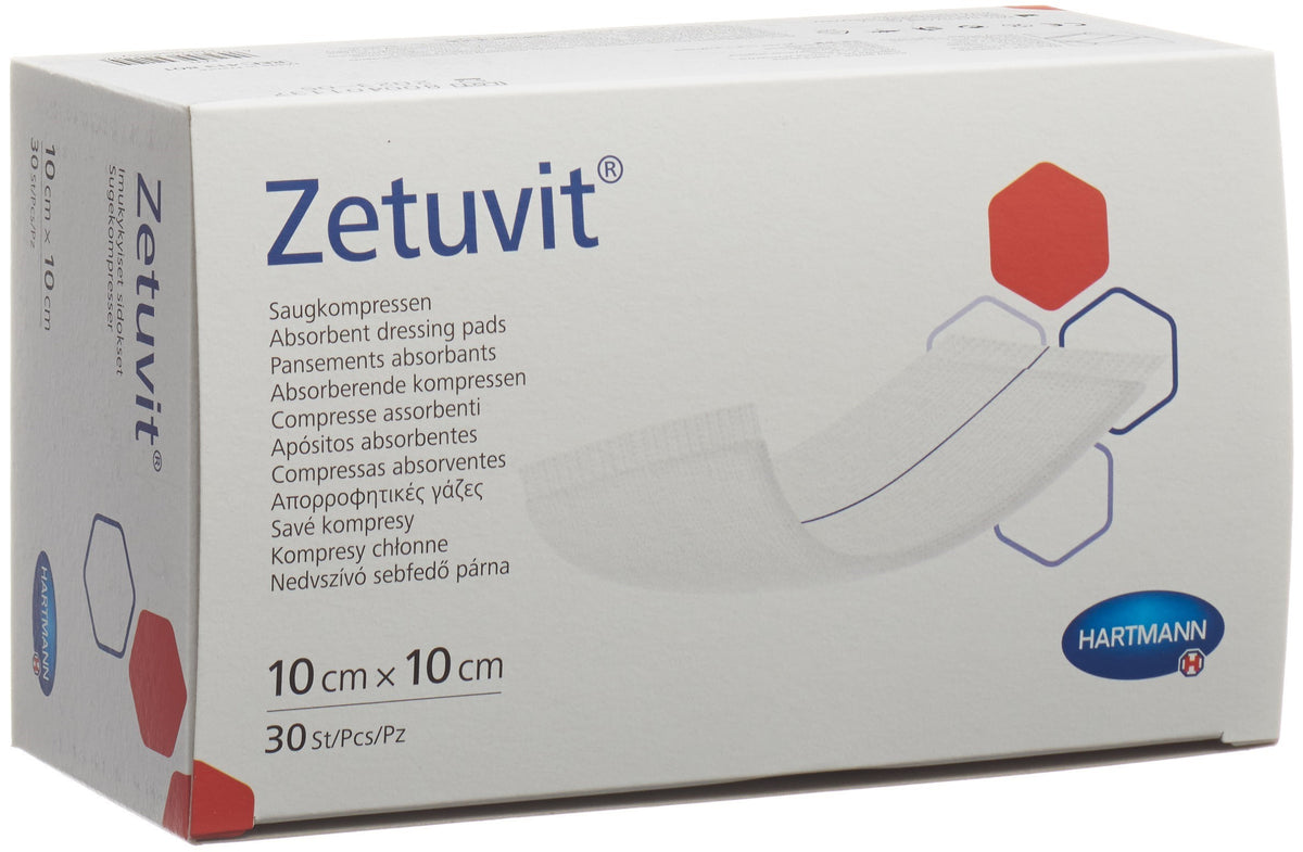 Zetuvit Absorptionsverband 10x10cm (30 Stk)