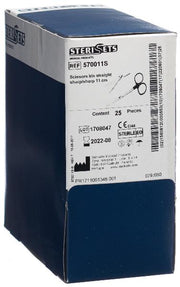 Aichele Forbici per fili Iris dritte 11cm monouso sterili (25 pz)