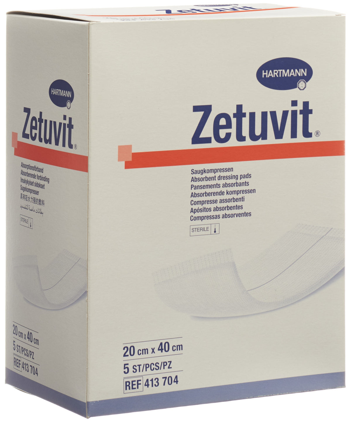 Zetuvit Absorptionsverband 20x40cm steril (5 Stk)