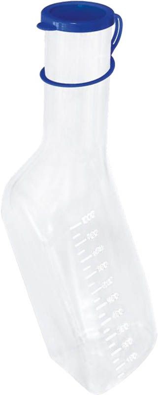 GRIBI Urinflasche 1 Liter Männer, Polypropylen mit Deckel graduiert (1 Stk)