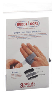 3PP Buddy Loops 1/2" 1.27cm breit schwarz (5 Stk)