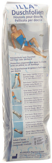ILLA Dusch Schutzfolie 110x40cm Bein (5 Stk)