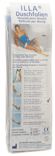 ILLA Dusch Schutzfolie 80x25cm Arm (5 Stk)