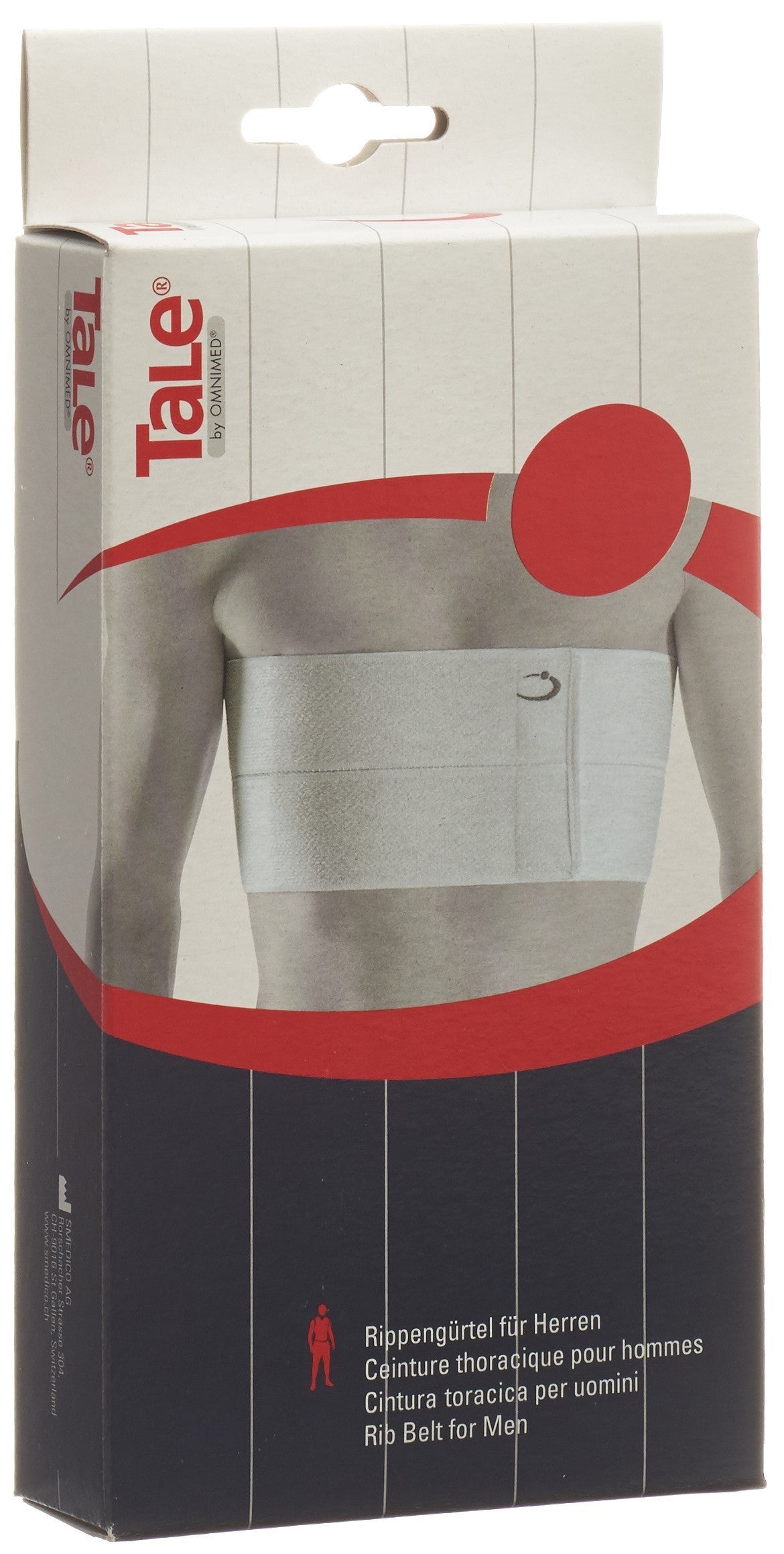 TaLe Rippengürtel 15cm Herren Velcro weiss (1 Stk)