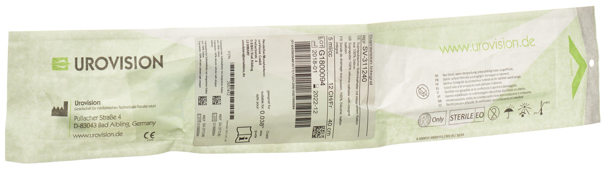Urovision Suprapubic Catheter CH12 40cm