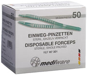 Servoprax Einmalpinzette anatomisch 12.5cm, steril, transparent (50 Stk)