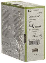 DERMALON Filo di sutura 45cm blu 4-0 C-1 (36 pz)