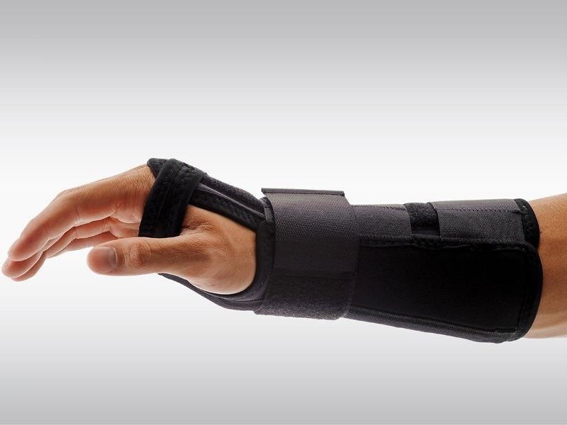 OMNIMED Ortho Manu Flex Handgelenk Bandage S, 16cm rechts schwarz (1 Stk)