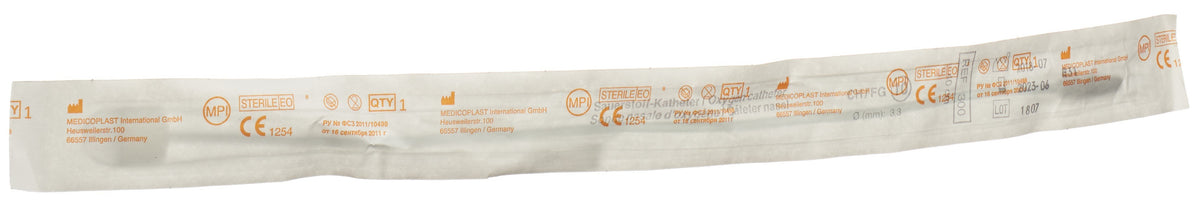 Qualimed O2 Sonden CH10 40cm mit Kompresse steril (100 Stk)