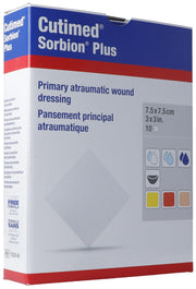 Cutimed Sorbion Plus 7.5x7.5cm (10 Stk)