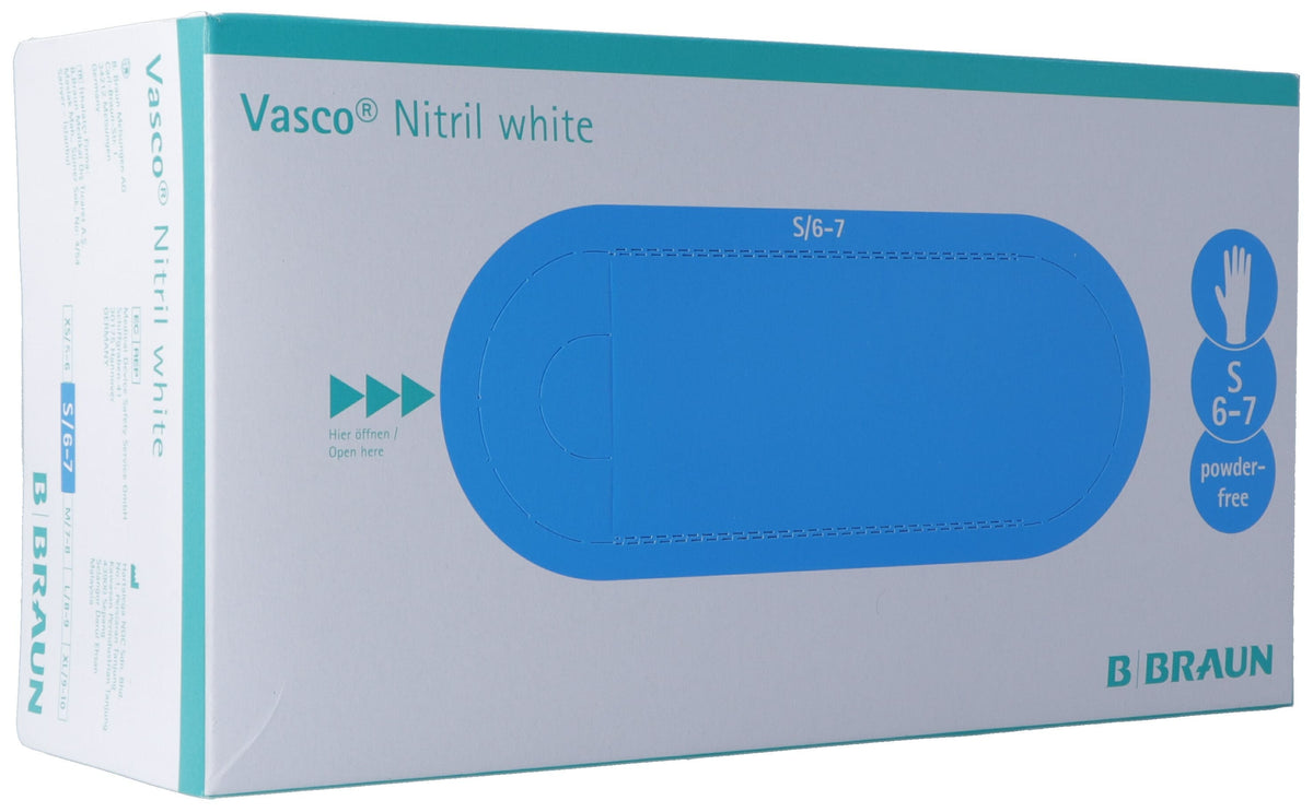 Vasco Nitril Handschuhe S white (150 Stk)