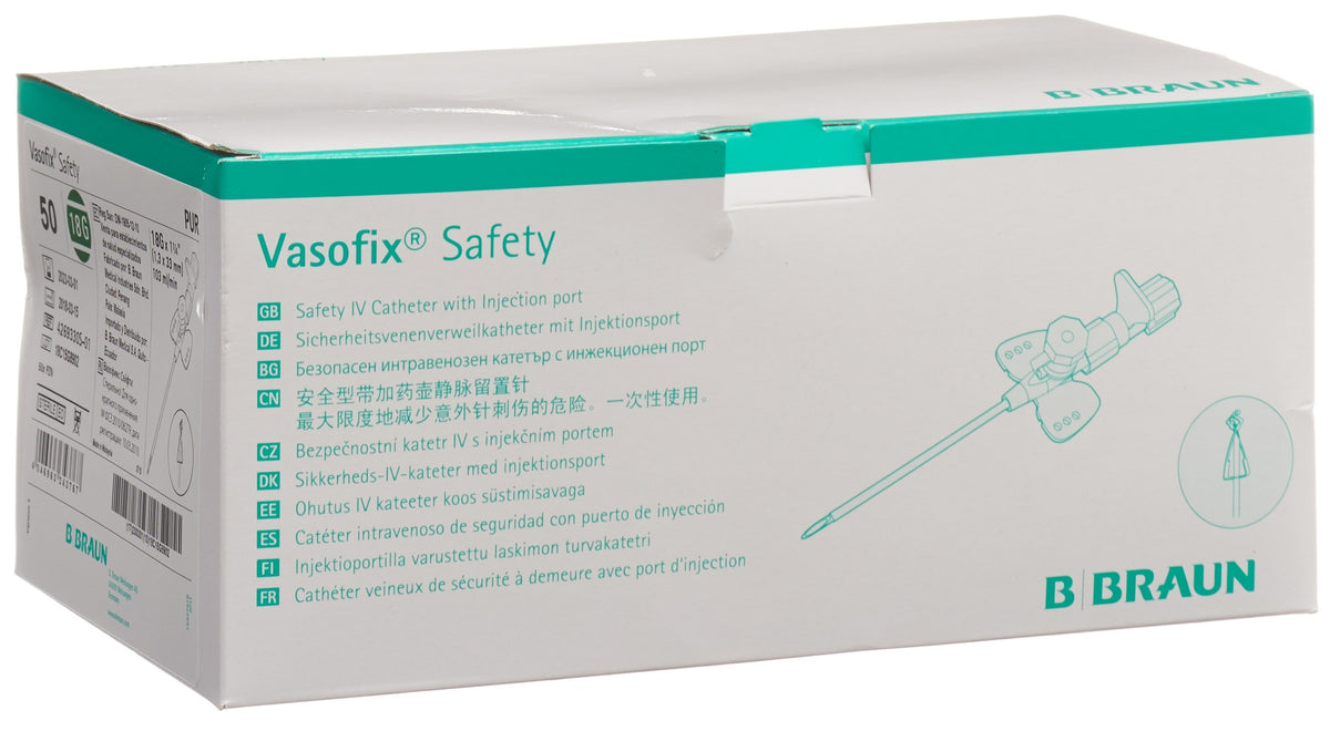 Vasofix Safety IV-Kanüle 18G 1.3x33mm grün (50 Stk)