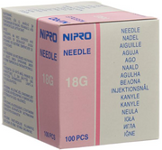 NIPRO Einmalkanülen 1.2x50mm 18Gx2" rosa (100 Stk)