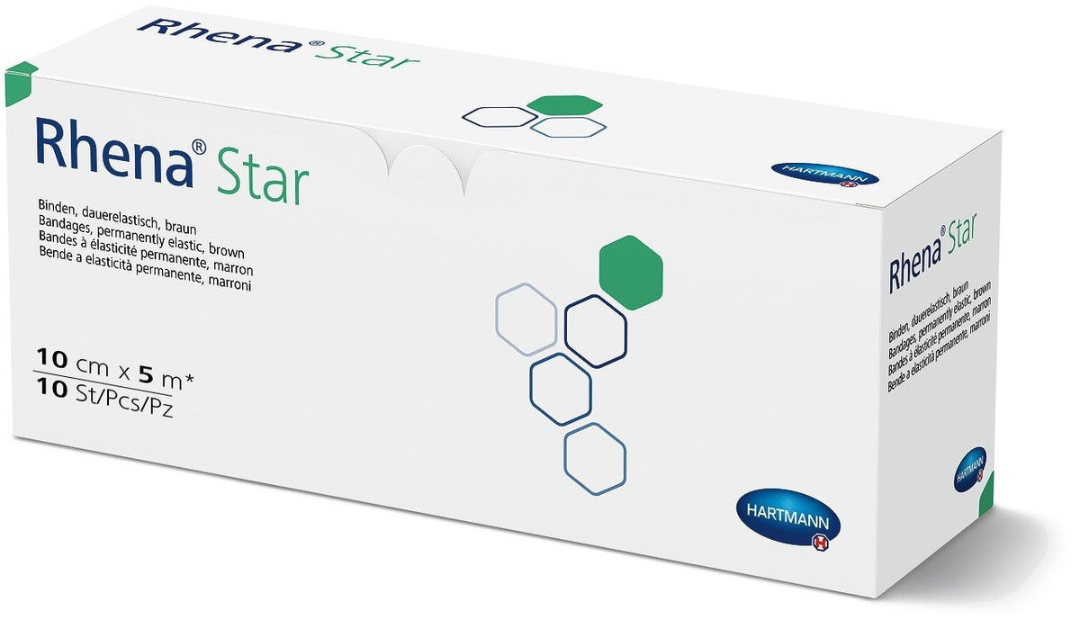 Rhena Star Elastische Binde 10cmx5m hautfarben offen (10 Stk)