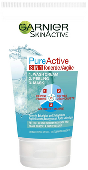 GARNIER SkinActive 3in1 Clay Cleanser (150ml)