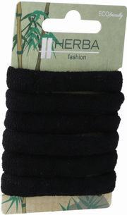 HERBA Ecofriendly Haarbinder, Ø5cm, braun (6 Stk)