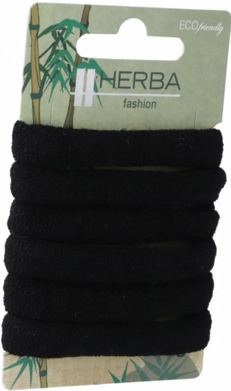 HERBA Ecofriendly Haarbinder, Ø5cm, braun (6 Stk)
