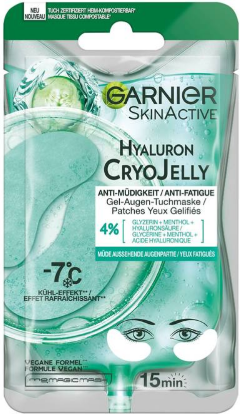 GARNIER SKINACTIVE Hyaluron Cryo Jelly Gel-Augen-Tuchmaske (5g)