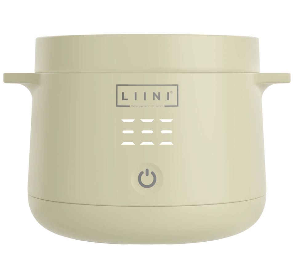 LIINI Babybreiwärmer für unterwegs mit Akku, olive (1 Stk)